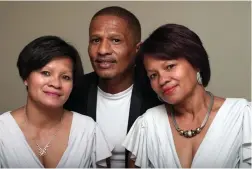  ?? PICTURE: IAN LANDSBERG/AFRICAN NEWS AGENCY(ANA) ?? SEEING TRIPLE: Triplets Merle Lotterie, Marlon Johnson and Melanie du Toit celebrated their 50th birthday on Friday.