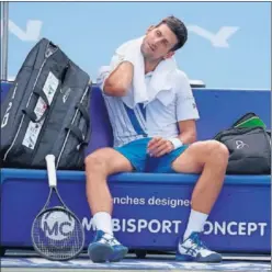 ??  ?? Djokovic, durante el Masters de Cincinnati, que se juega en Nueva York.