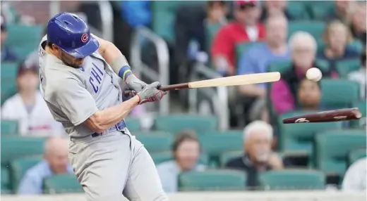  ?? BRYNN ANDERSON/AP ?? Because of the lockout, Brown and Washington had three months to jell before they started working with Patrick Wisdom (above) and the other Cubs hitters.