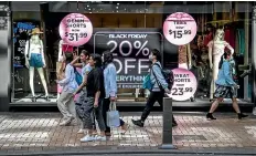  ?? ?? Black Friday spending last year was boosted by a spike in shopping following lockdown.