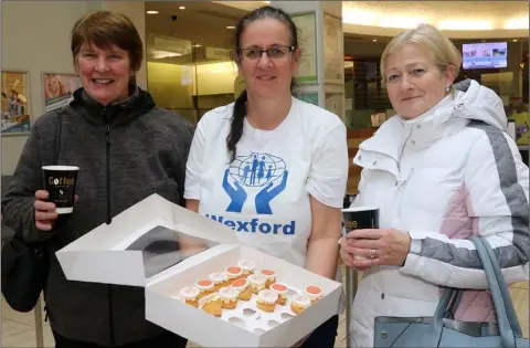  ??  ?? Denise Fortune, Brigitte McLoughlin and Theresa Murphy who were in Wexford Credit Union on Thursday to celebrate Internatio­nal Credit Union Day.