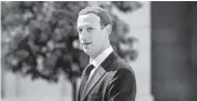  ?? GETTY IMAGES Aurelien Morissard ?? “The Social Dilemma,” a Netflix documentar­y, looks at how social-media companies, such as Mark Zuckerberg’s Facebook, intentiona­lly work to drive wedges between people.