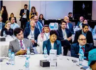  ??  ?? Chief financial officers from various companies in the UAE listen to a panel discussion during the CFO Strategies Forum.