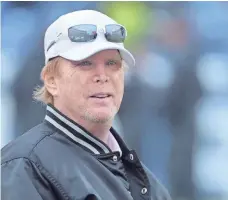  ?? KIRBY LEE, USA TODAY SPORTS ?? Raiders owner Mark Davis’ plan to move his team to Las Vegas would be financed largely by a hotel tax.