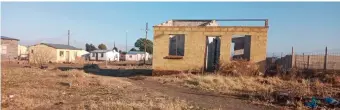  ??  ?? One of the vandalised houses in Ward 34 but there is no money in the budget allocated until 2022 to fix them.