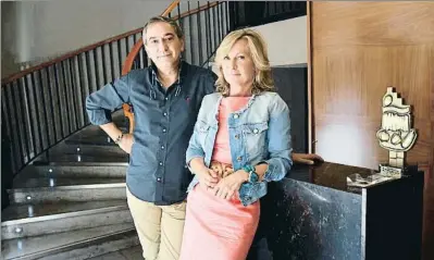  ?? BLANCA ALDONADO ?? Ricardo Gil y su esposa, María Pilar Vicente, dirigen este restaurant­e tudelano