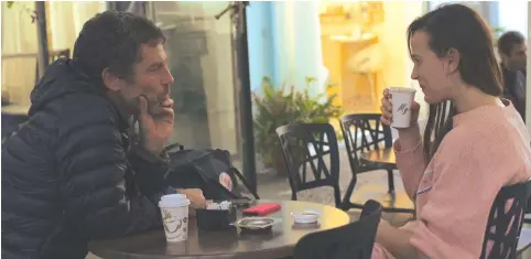  ?? (Courtesy of Docaviv) ?? AMERICAN DANCER Bobbi Jene Smith (right) seen here with Batsheva Dance Company artistic director Ohad Naharin in the documentar­y ‘Bobbi Jene.’