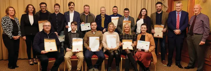  ??  ?? Graduates of the LEO Wicklow and IT Carlow Programme for SME Owners at the Glenview Hotel.