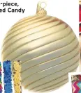  ??  ?? Gold Swirl Bauble, £5.99, in store, Dobbies