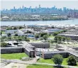  ??  ?? Rikers Island, left and above; below, high-profile inmates Jeffrey Epstein, Harvey Weinstein and Jeffrey Archer