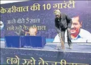  ?? ARVIND YADAV/HT FILE PHOTO ?? In its guarantee card, released on January 19, AAP had promised that its power and water subsidies and existing schemes on CCTV surveillan­ce and bus marshals would continue if it was re-elected.