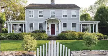  ?? Christian Abraham / Christian Abraham ?? A view of the historic home that was leased by F. Scott Fitzgerald and his wife, Zelda, in 1920, along Compo Road South in Westport.