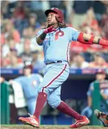  ?? AP ?? Maikel Franco decidió ayer para los Filis con un jonrón ante los Marlins.