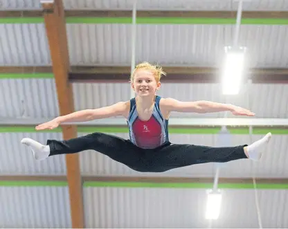  ?? Picture: Steve Macdougall. ?? Greyson Geddes in training for the British Championsh­ips.