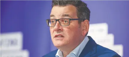  ?? Picture: WAYNE TAYLOR ?? LOCKDOWN: Victoria Premier Daniel Andrews has delivered new restrictio­ns as part of an effort to stop a second wave of COVID-19 from taking over the state.