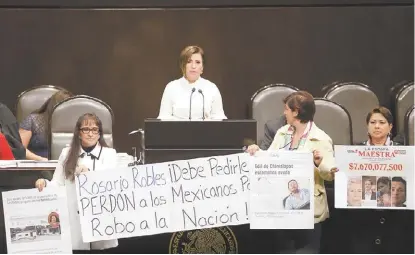  ?? HÉCTOR TÉLLEZ ?? La secretaria de Desarrollo Agrario, Territoria­l y Urbano enfrentó a la oposición en San Lázaro.