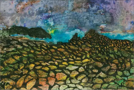  ??  ?? Giant’s Causeway At Night’ by Drogheda student artist Hannah Adams (10)