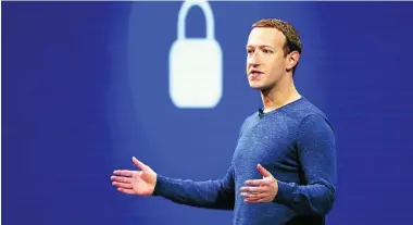  ?? ?? El fundador y presidente de Meta, el multimillo­nario Mark Zuckerberg