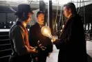  ?? Warner Bros/Sportsphot­o/Allstar ?? Andy Serkis, David Bowie and Hugh Jackman in The Prestige. Photograph: