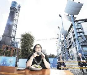  ?? PHOTO: LEON FARRELL/ PHOTOCALL IRELAND ?? Health fears: Dublin Lord Mayor Hazel Chu, seen here in Smithfield, says the shared living plan is risky in light of the pandemic.