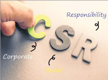  ??  ?? Interestin­gly, the ambit of CSR in terms of activities engulfed therein too has expanded over the years gone by. From traditiona­l philanthro­pic projects, the Indian corporates have begun institutio­nalising CSR activities far more strategica­lly. With territoria­l boundaries fading, corporates have started realigning their priorities into addressing fundamenta­l aspects of their businesses and reaffirmin­g the principles and values guiding them and their operations in different nations.