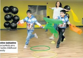  ??  ?? Xercise4ki­ds aims to tackle childhood obesity