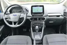  ??  ?? Behind the wheel, Ford’s 2018 EcoSport is a combinatio­n of good and bad.