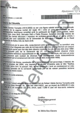  ??  ?? Documents Aquests són els papers que, pels investigad­ors, acrediten que la taxació es va encarregar quan ja estava feta.