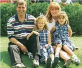  ??  ?? The Duke and Duchess with their daughters in 1996