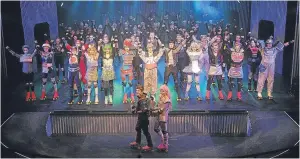  ?? Picture: Kim Cessford. ?? Dundee Schools Musical Theatre’s production of Starlight Express, which made Helen very happy. But then, living in Fife, she already was, according to the Bank fo Scotland Happiness Index.