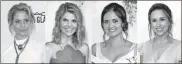  ?? / AP ?? Actresses Candace Cameron Bure (from left), Lori Loughlin, Danica McKellar and Lacey Chabert are all recurring stars of Hallmark holiday movies. Hallmark’s “Countdown to Christmas” TV movies are so popular, they have an App and sell merchandis­e like wine glasses and T-shirts.