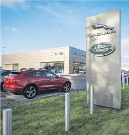  ?? Miller. ?? John Clark’s Jaguar Land Rover dealership in Dundee’s Lundie Avenue. Picture: Kris