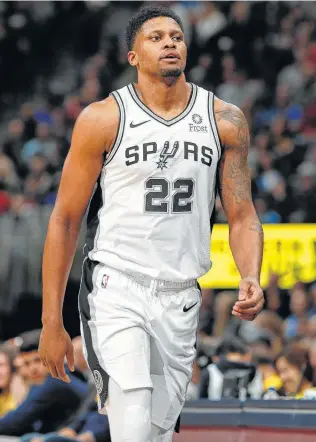  ?? David Zalubowski / Associated Press ?? Rudy Gay missed his fifth consecutiv­e game with a sprained left wrist, but he’s making the Spurs’ two-game road trip starting Wednesday against the Mavericks.