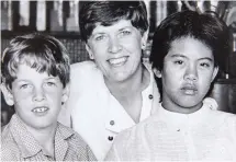  ??  ?? Prue Leith with her children Danny and Li-Da. She said the way she brought them up would ‘not be acceptable today’