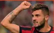  ??  ?? Bomber Patrick Cutrone, 20 anni