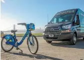  ??  ?? GoBike and Chariot: Ford has been investing in startups that have nothing to do with traditiona­l transport models.