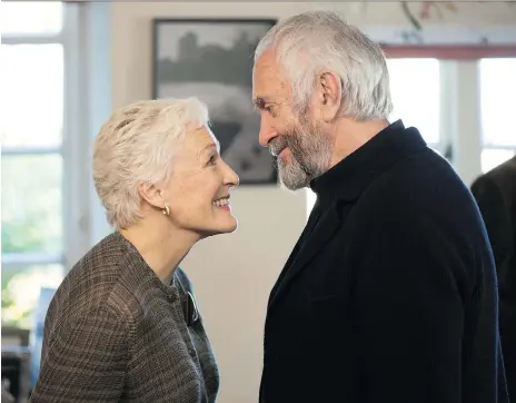  ?? SONY PICTURES CLASSICS ?? Glenn Close shines the brightest among a cluster of brilliant performanc­es, including that of Jonathan Pryce, in The Wife.