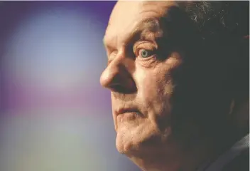  ?? TED RHODES / POSTMEDIA NEWS FILES ?? Rex Murphy had the gift of asking the right questions and the moral courage to state unequivoca­lly
his position, an often unpopular one in these days of cancel culture, Colin Lockhart says.