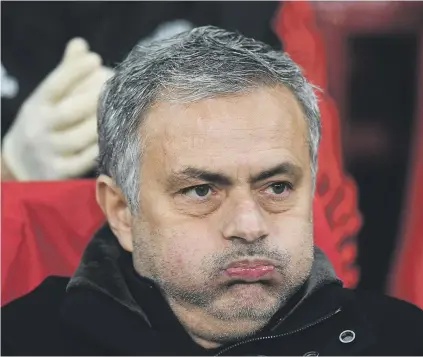  ?? Picture: Getty Images ?? NOOSE TIGHTENS. Manchester United manager Jose Mourinho’s head on the block after two consecutiv­e defeats in the Premier League.