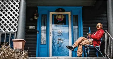  ?? ?? Gene Walker, 82, has lived in Dayton in a home near the corner of North Euclid Avenue and Superior Avenue in the Southern Dayton View neighborho­od since 1967. Walker’s home is surrounded by empty and abandoned properties, including a few that are on Dayton’s nuisance list.