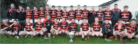  ??  ?? Newmarket were thrilled to land the Tom Creedon Cup following a win over Beál Ath’n Ghaorthaid­h in Macroom. Photo: John Tarrant