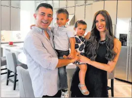  ??  ?? Summerlin The Prodani family, including Amy and Elion with children, Jack, 3, and Giana, 1, love their new home at Savona by Woodside Homes in The Paseos village.