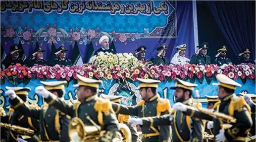  ??  ?? A MILITARY parade in Tehran.