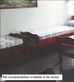  ??  ?? The accommodat­ion available at the hostel