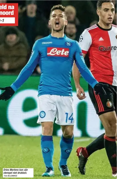  ?? Foto BELGAIMAGE ?? Dries Mertens kon zijn stempel niet drukken.