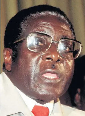  ??  ?? > Under Mugabe many Zimbabwean­s became billionair­es, but they were the ones on the brink of starvation and unable to afford fuel because their money was worth so little thanks to inflation of 500 billion per cent