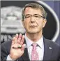  ?? ASSOCIATED PRESS ?? Defense Secretary Ash Carter said the U.S. will limit its discussion­s with Russia to basic talks about efforts to ensure that flights over Syria are conducted safely.