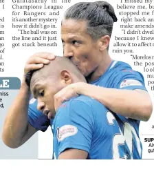  ??  ?? SUPPORT Bruno Alves consoles gutted Morelos