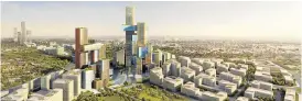  ??  ?? GROWTH: This is an artist’s impression of Modderfont­ein after an R84-billion Chinese investment