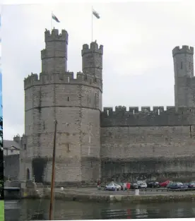  ??  ?? Caernarvon Castle, the birthplace of Edward II